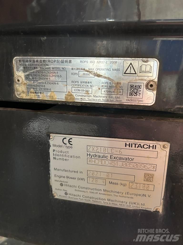 Hitachi ZX 210 LC-6 Escavatori cingolati
