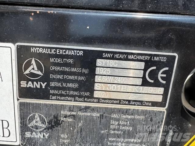 Sany SY 18 C Miniescavatori