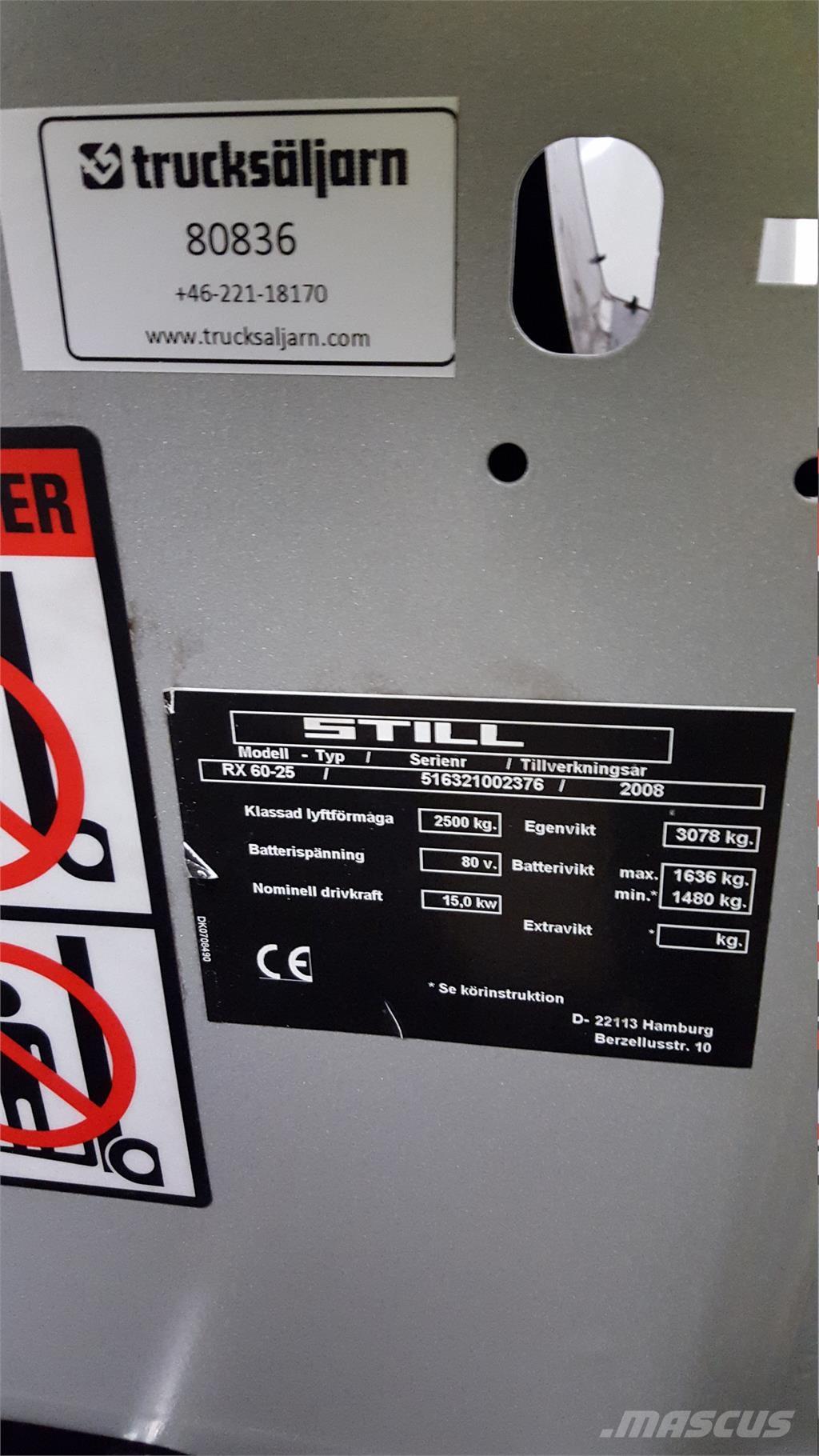 Still RX60-25 Carrelli elevatori elettrici