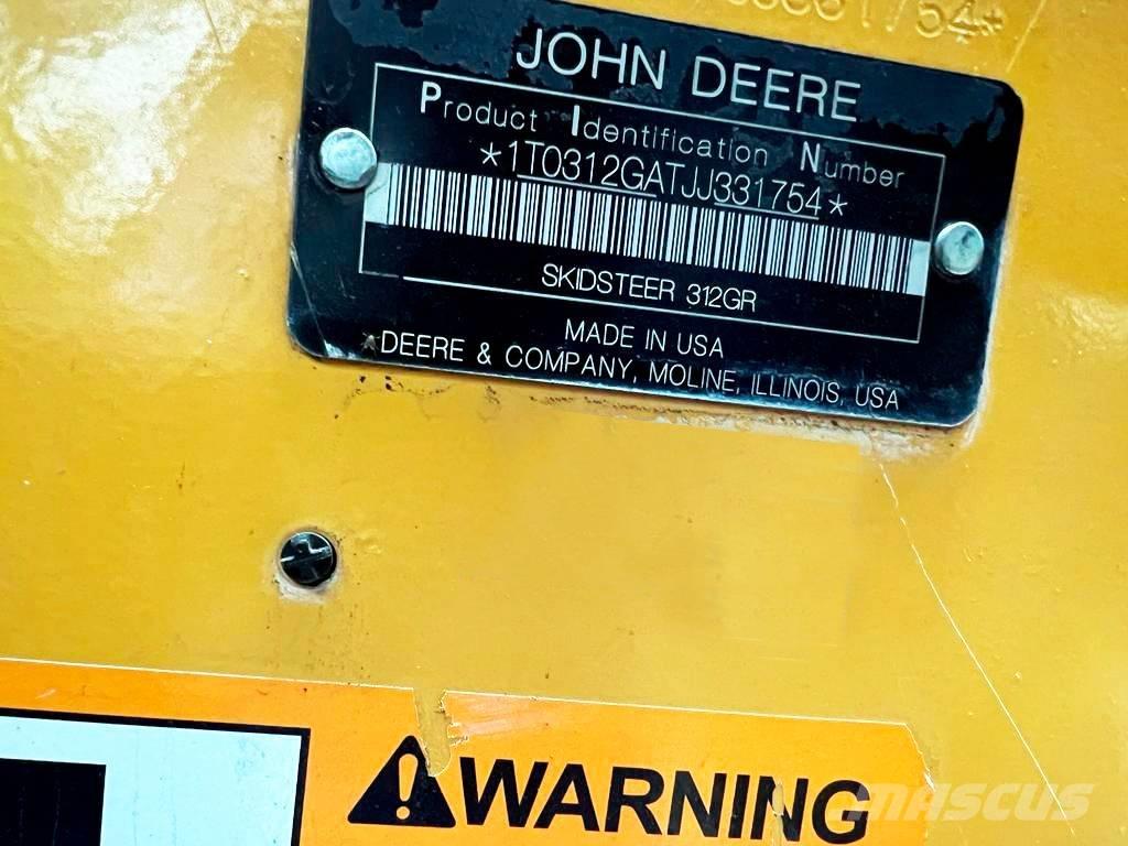 John Deere 312 Mini Pale Gommate
