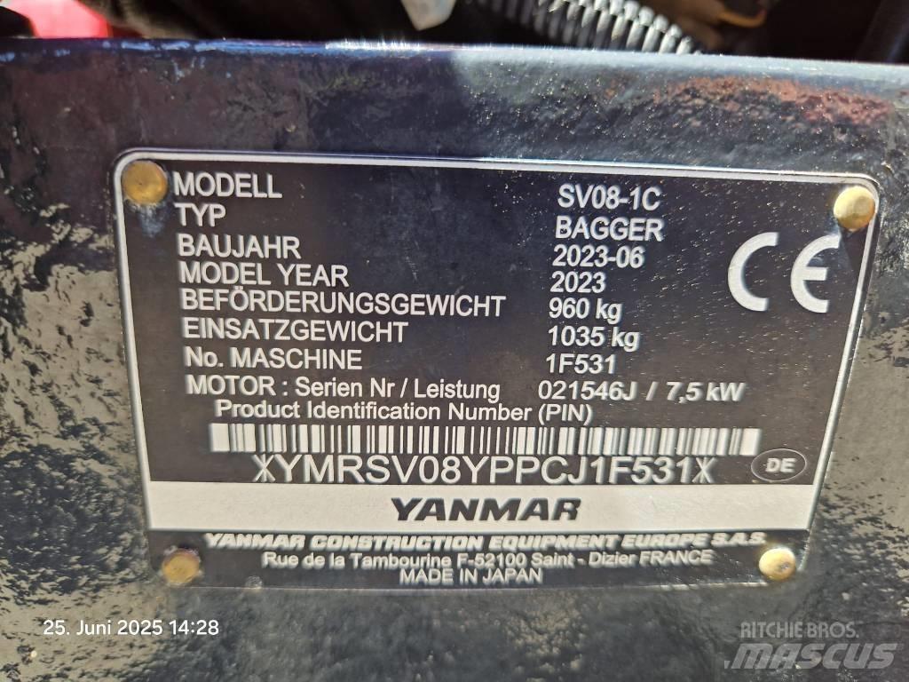 Yanmar SV 08-1 A Miniescavatori