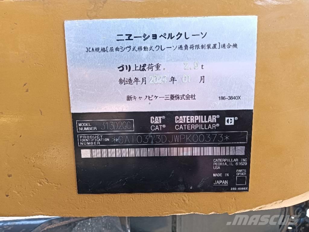 CAT 313 D Escavatori gommati