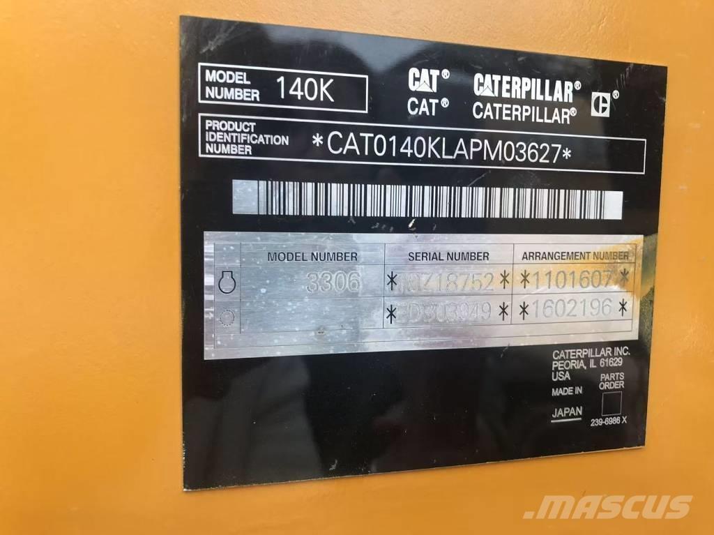 CAT 140k Motorgraders