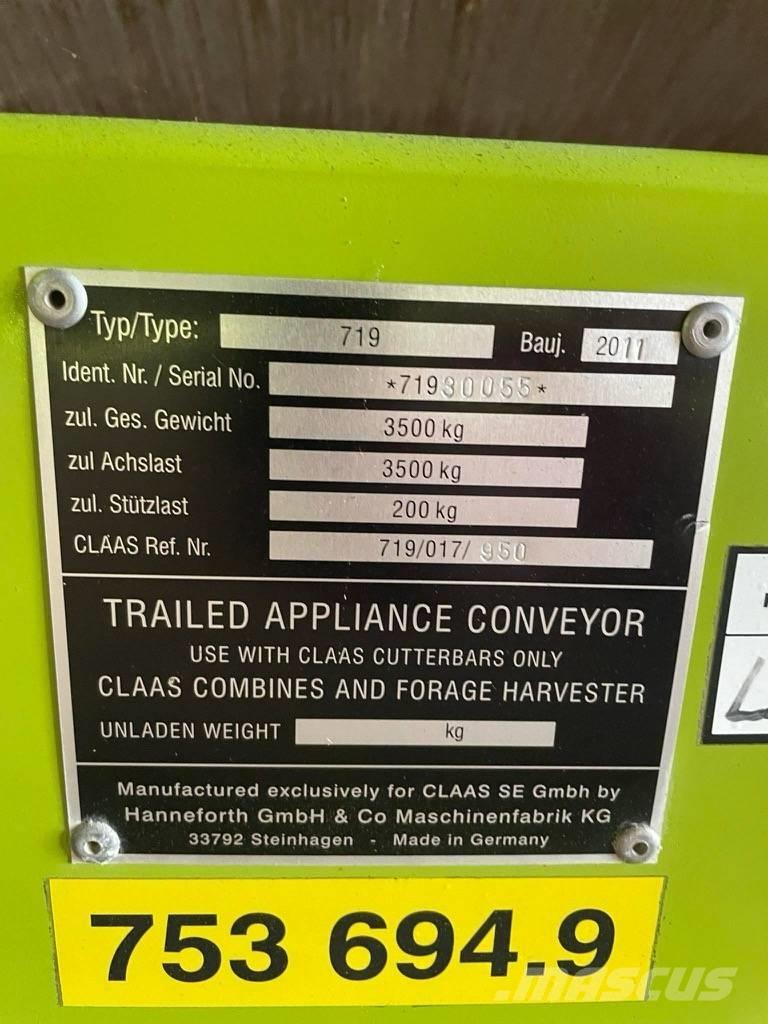 CLAAS V 750 Testate per mietitrebbie