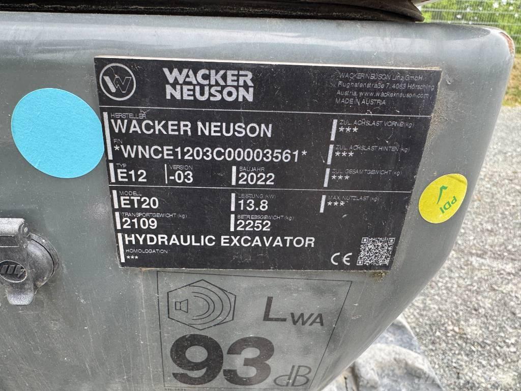 Wacker Neuson ET20 Escavatori cingolati