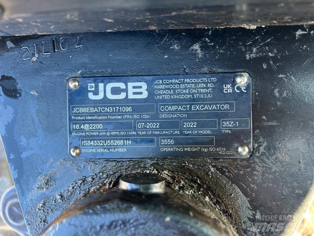 JCB 35 Z Miniescavatori