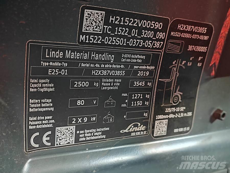 Linde E25-01 Carrelli elevatori elettrici
