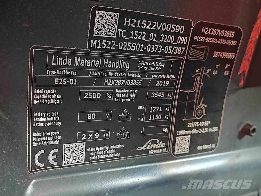 Linde E25-01 Carrelli elevatori elettrici