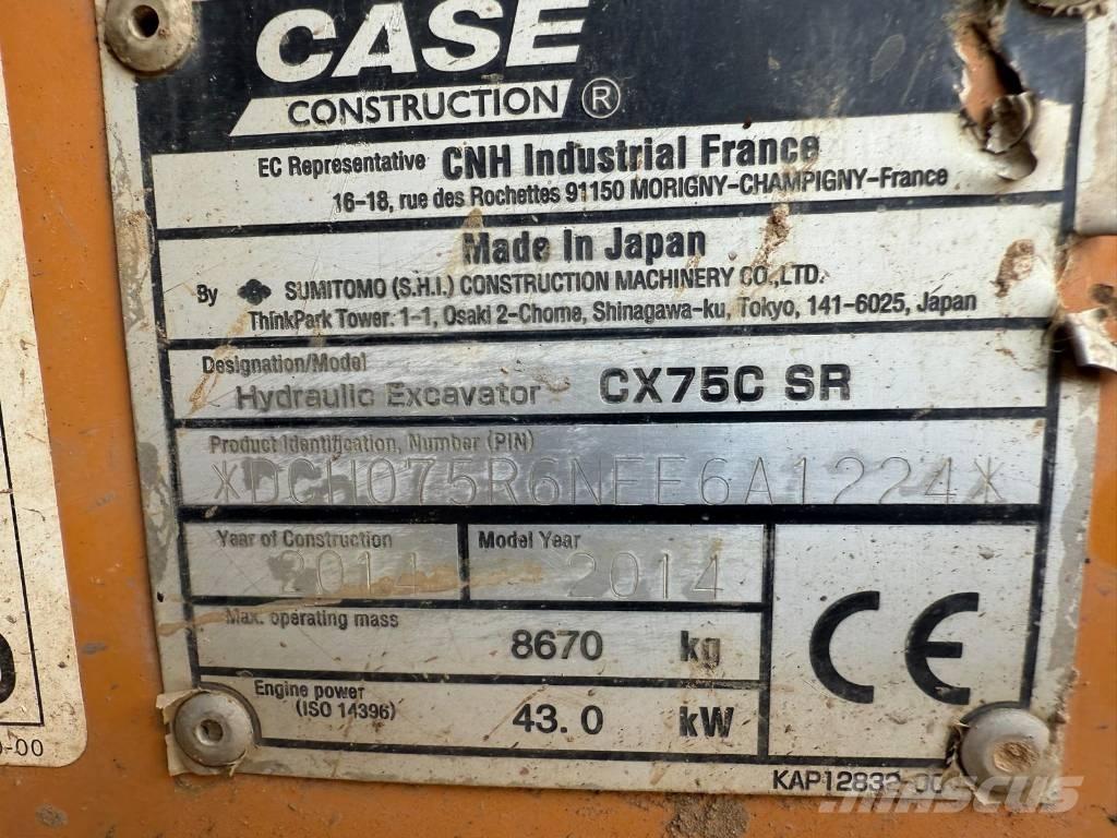 CASE CX 75 C SR Escavatori medi 7t - 12t