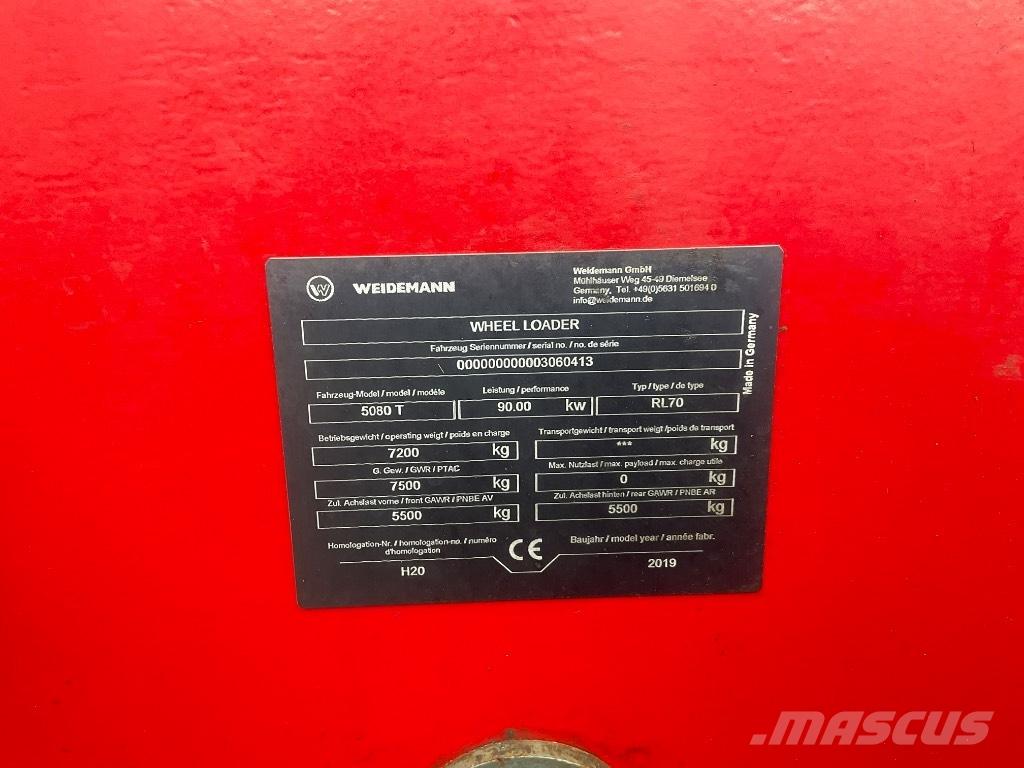 Weidemann 5080T Pale gommate telescopiche