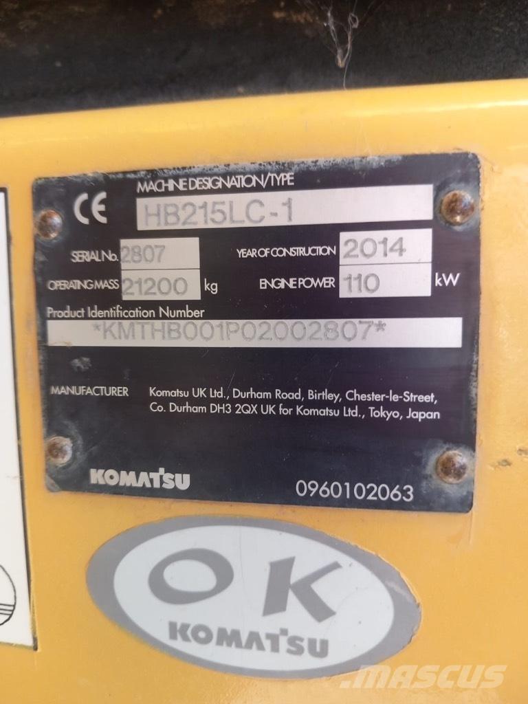 Komatsu HB 215 LC-1 Telaio e sospensioni