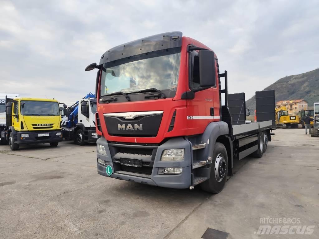 MAN TGS 26.440 Autocarro pianale / argano