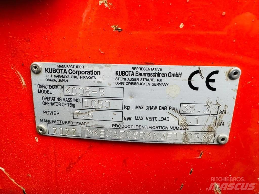 Kubota K008-5 Miniescavatori
