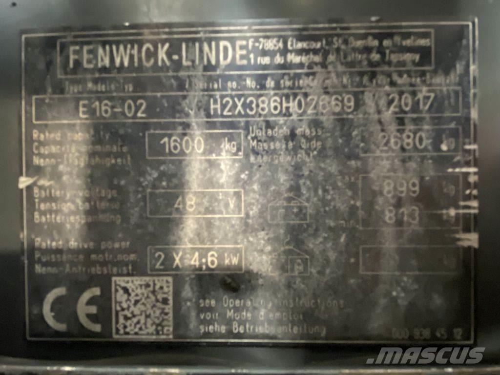 Linde E16 Carrelli elevatori elettrici