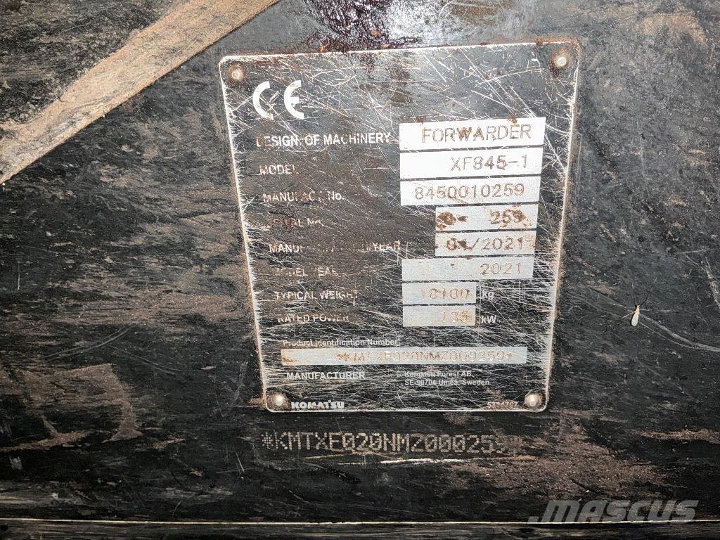 Komatsu 845 Forwarder