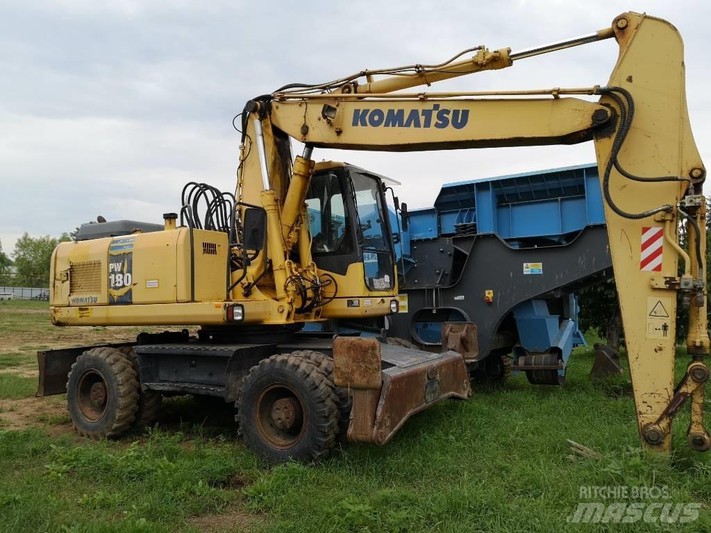 Komatsu PW 180 Escavatori gommati