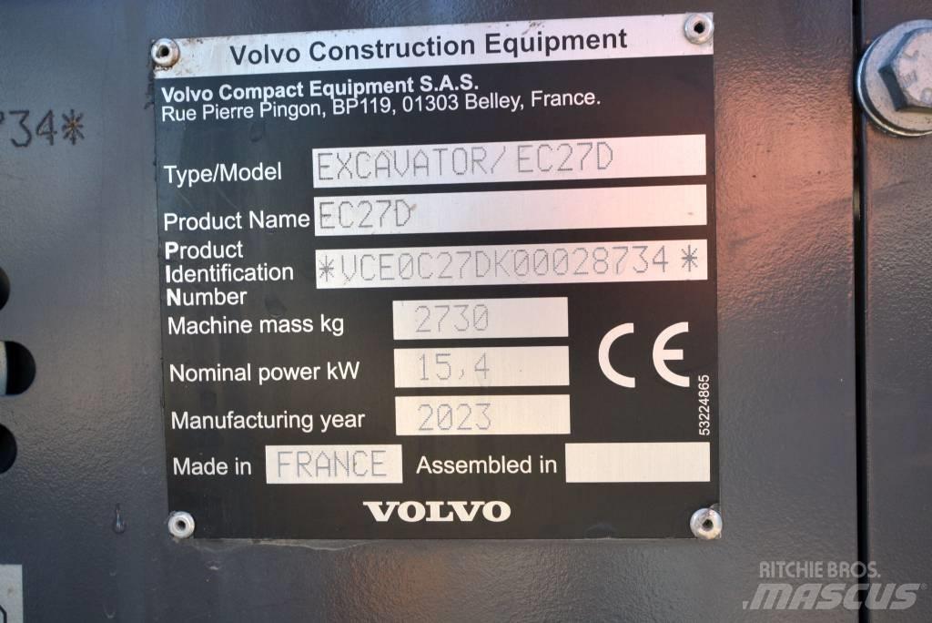Volvo EC 27 D Miniescavatori