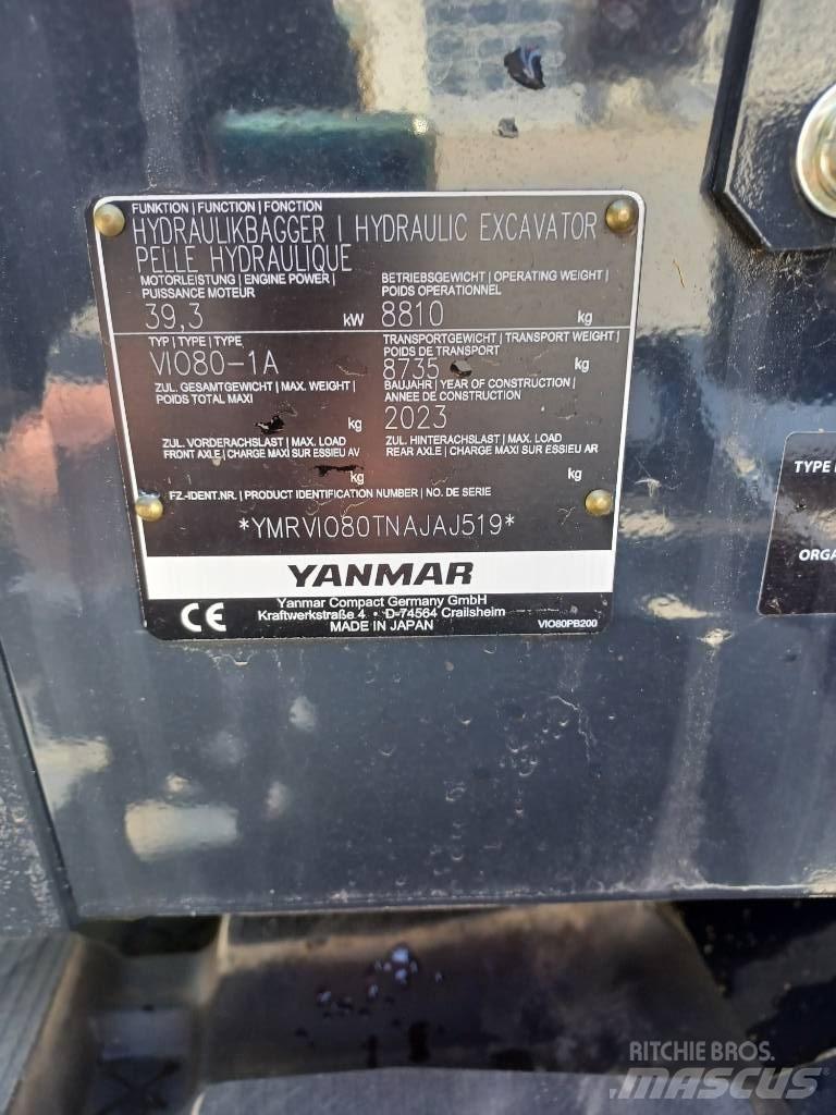 Yanmar Vio 80-2PB Miniescavatori