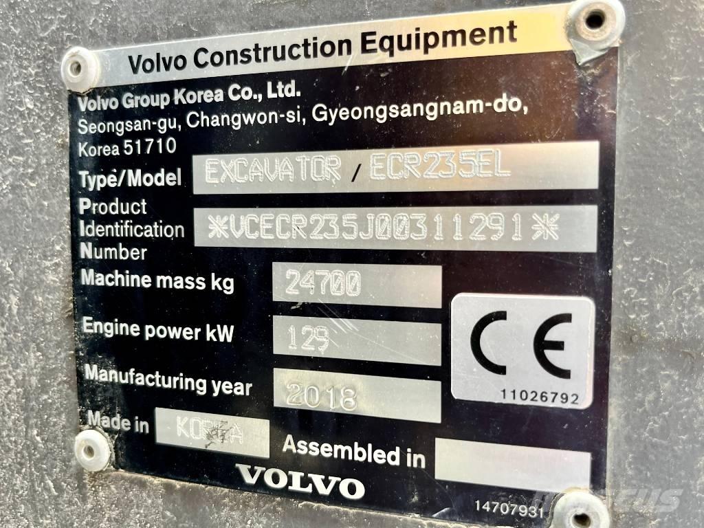 Volvo ECR 235 E Escavatori cingolati