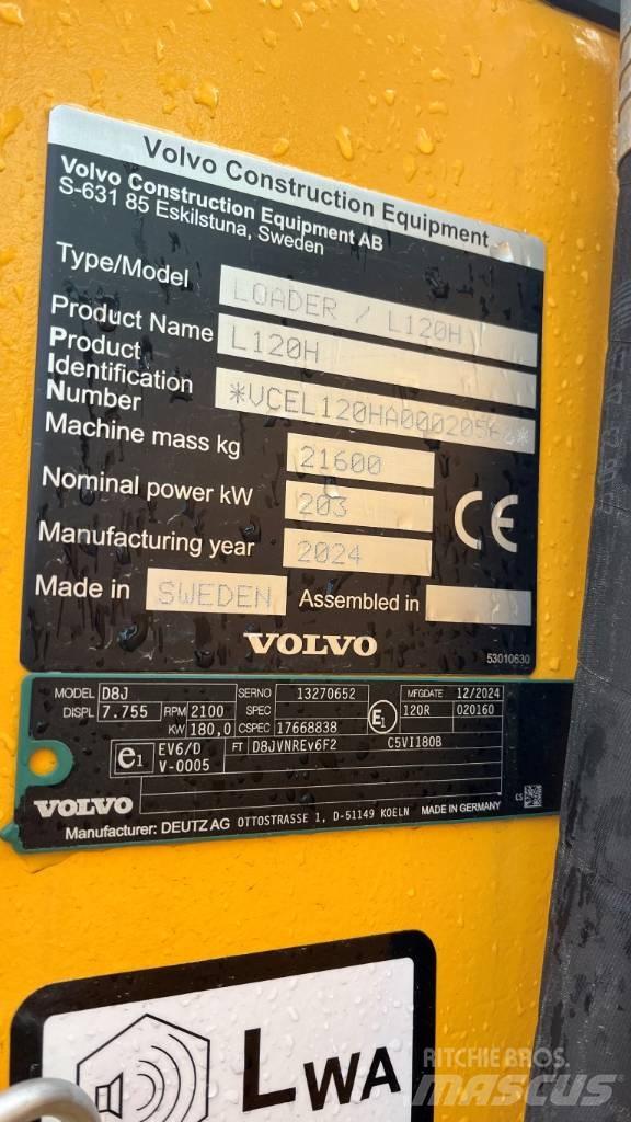 Volvo L120H Pale gommate
