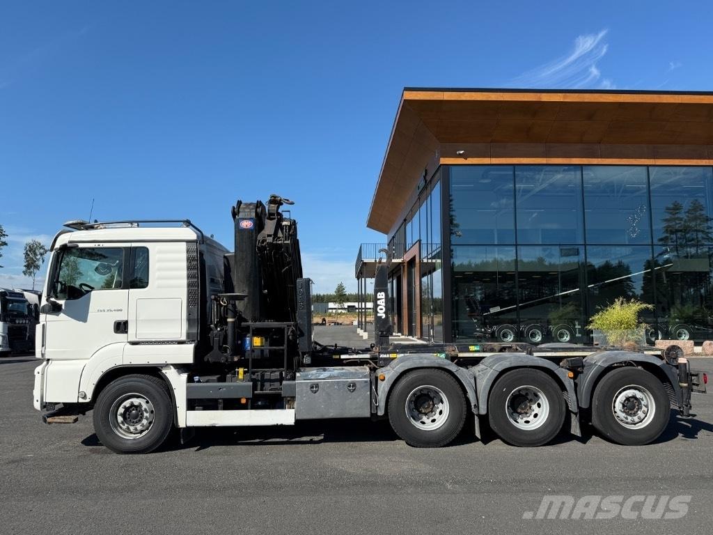 MAN Crane + hook lift Autogru