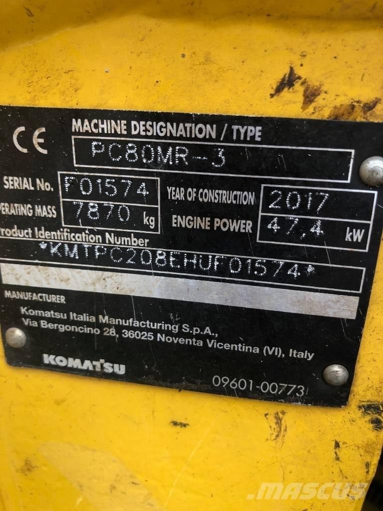 Komatsu PC80MR-3 Escavatori medi 7t - 12t
