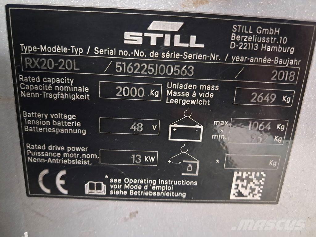 Still RX20-20L Carrelli elevatori elettrici