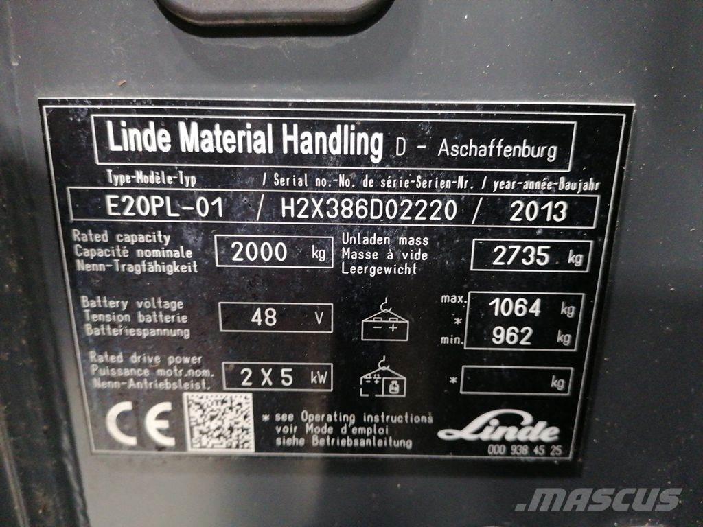 Linde E20PL-01 Carrelli elevatori elettrici
