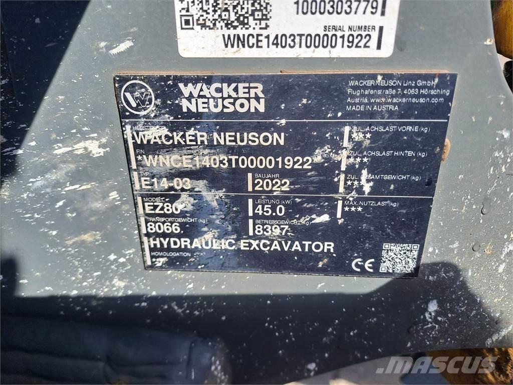 Wacker Neuson EZ80 Escavatori cingolati