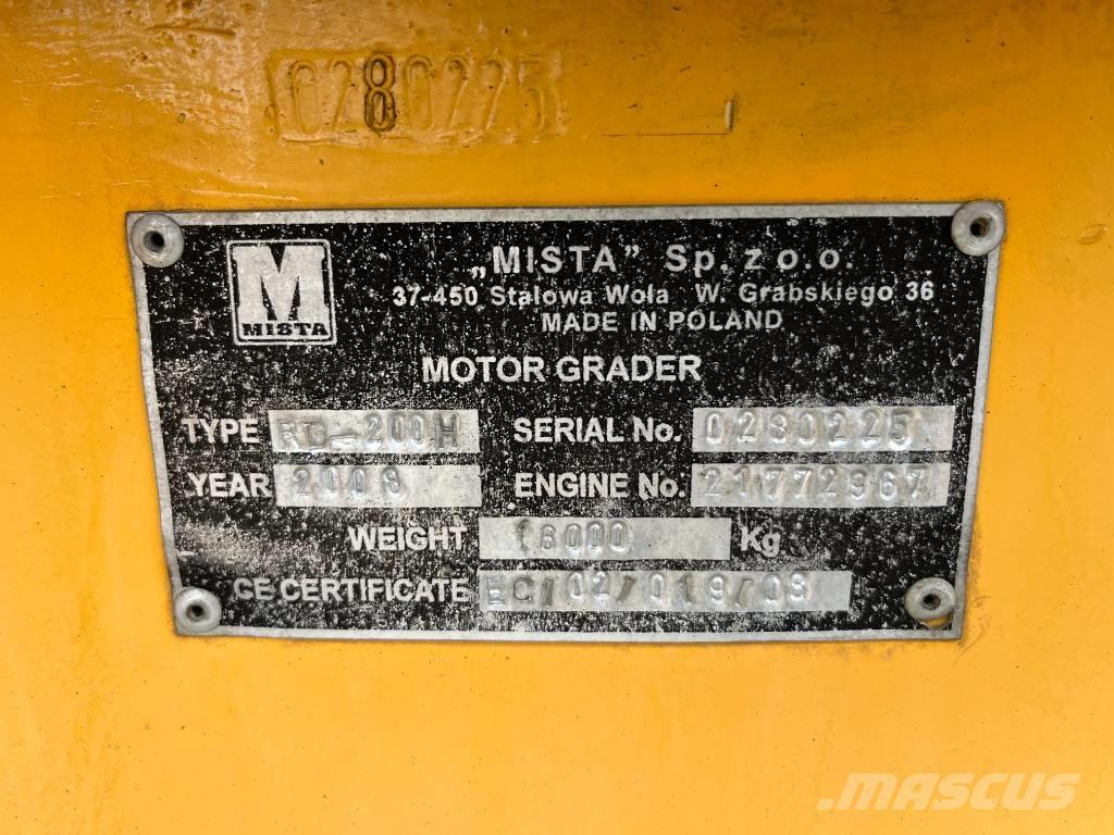  Mista RD200H Motorgraders