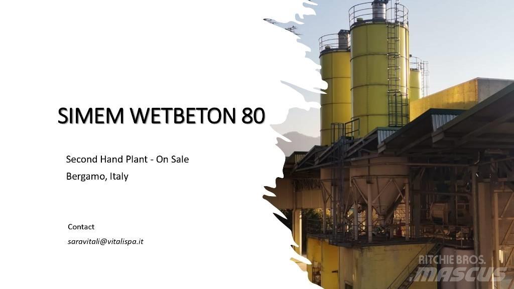  SIMEM WETBETON 80 Impianti di betonaggio