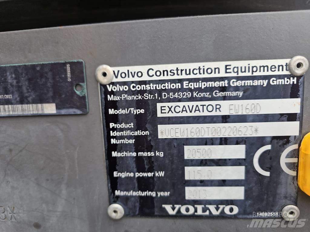 Volvo EW 160 D Escavatori gommati