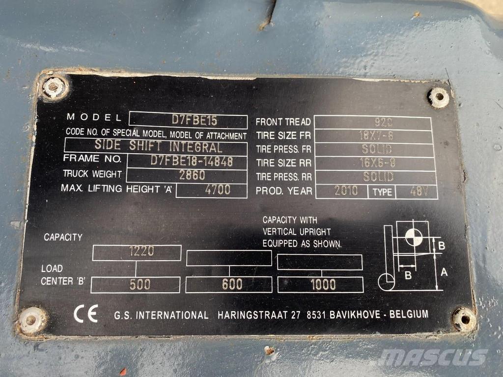 Toyota 7FBEF15 Carrelli elevatori elettrici