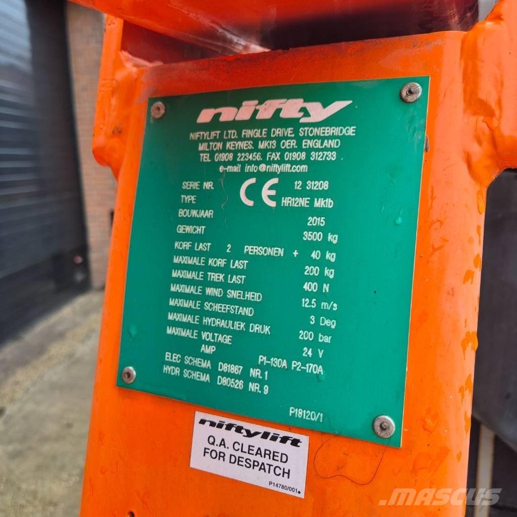 Niftylift HR 12 E Piattaforme a braccio articolato