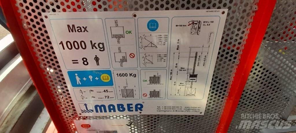  MABER MB A 800 Paranchi, argani e sollevatori di materiale