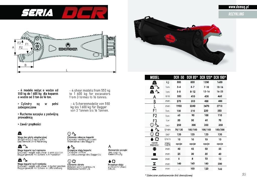  DEMOQ DCR120 Tagliatrici