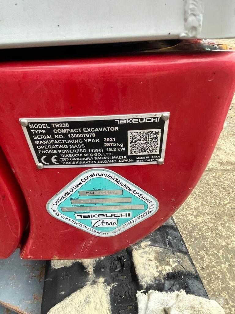 Takeuchi TB230 V3 Miniescavatori