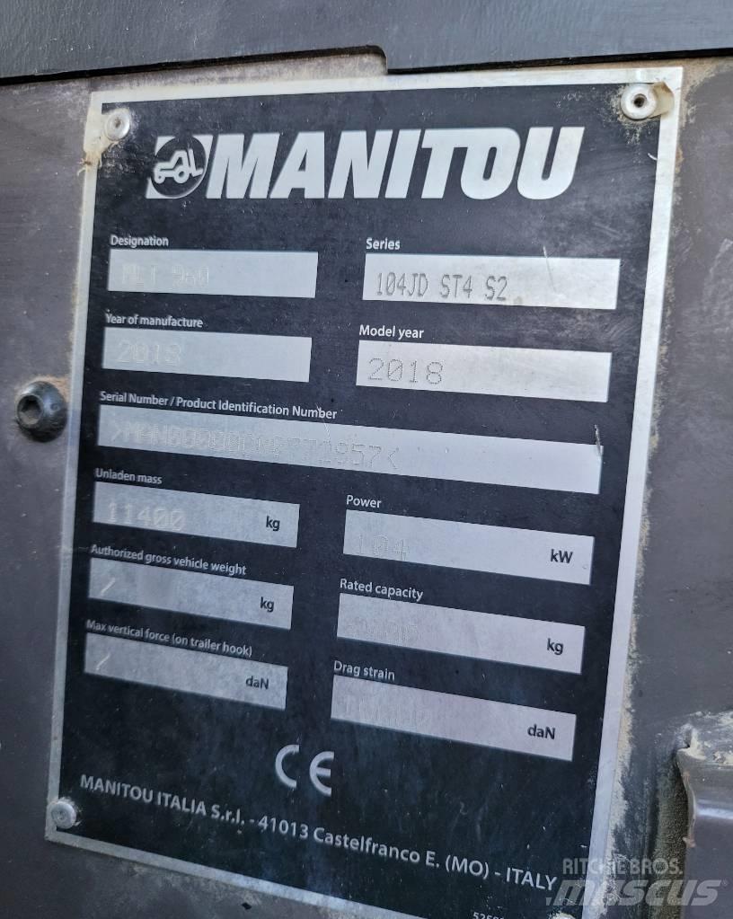 Manitou MLT960 Sollevatori telescopici