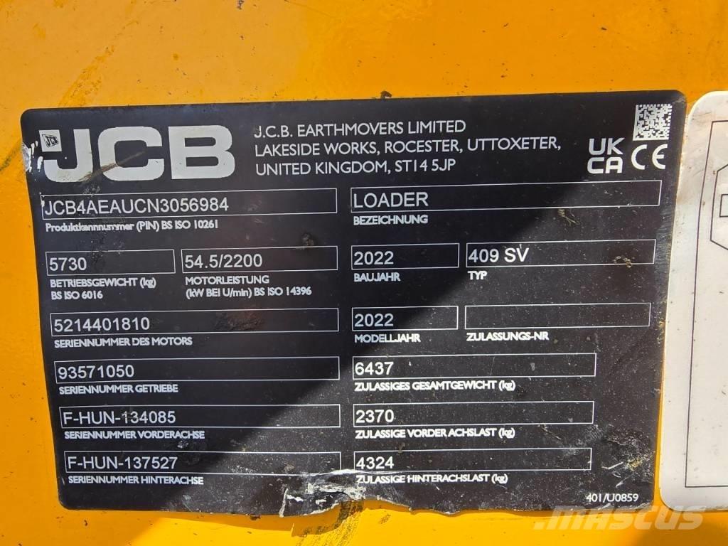 JCB 409SV Pale gommate