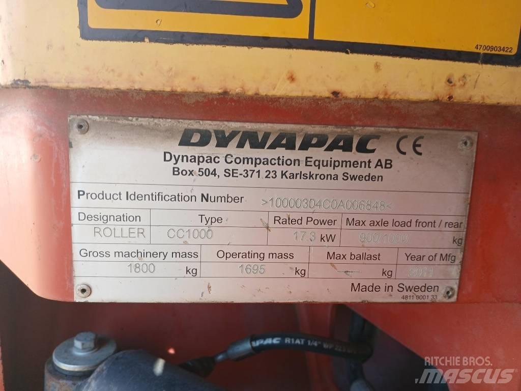 Dynapac CC1000, Vält Rulli a doppio tamburo