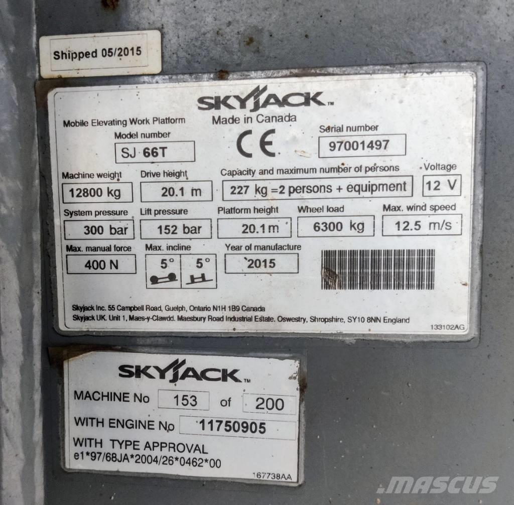 SkyJack SJ 66 T Piattaforme a braccio articolato