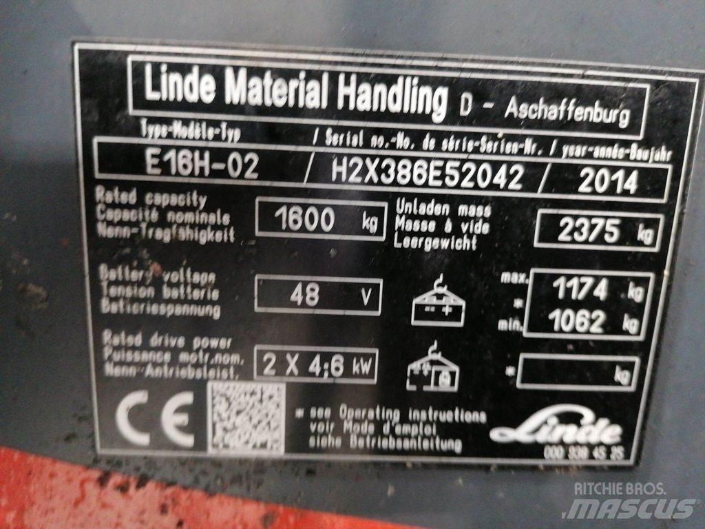 Linde E16H-02 Carrelli elevatori elettrici