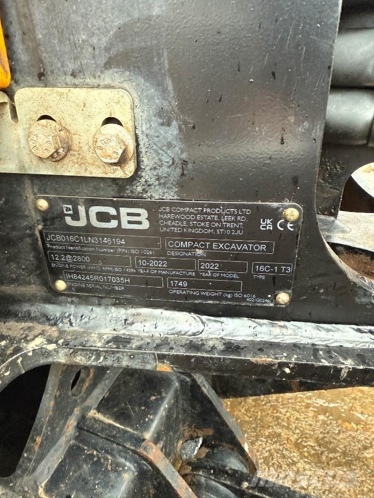 JCB 16 C Miniescavatori