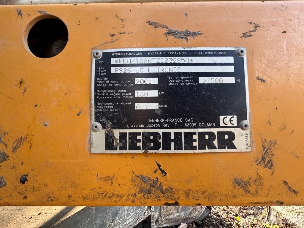 Liebherr R 926 LC NL Escavatori a lunga portata