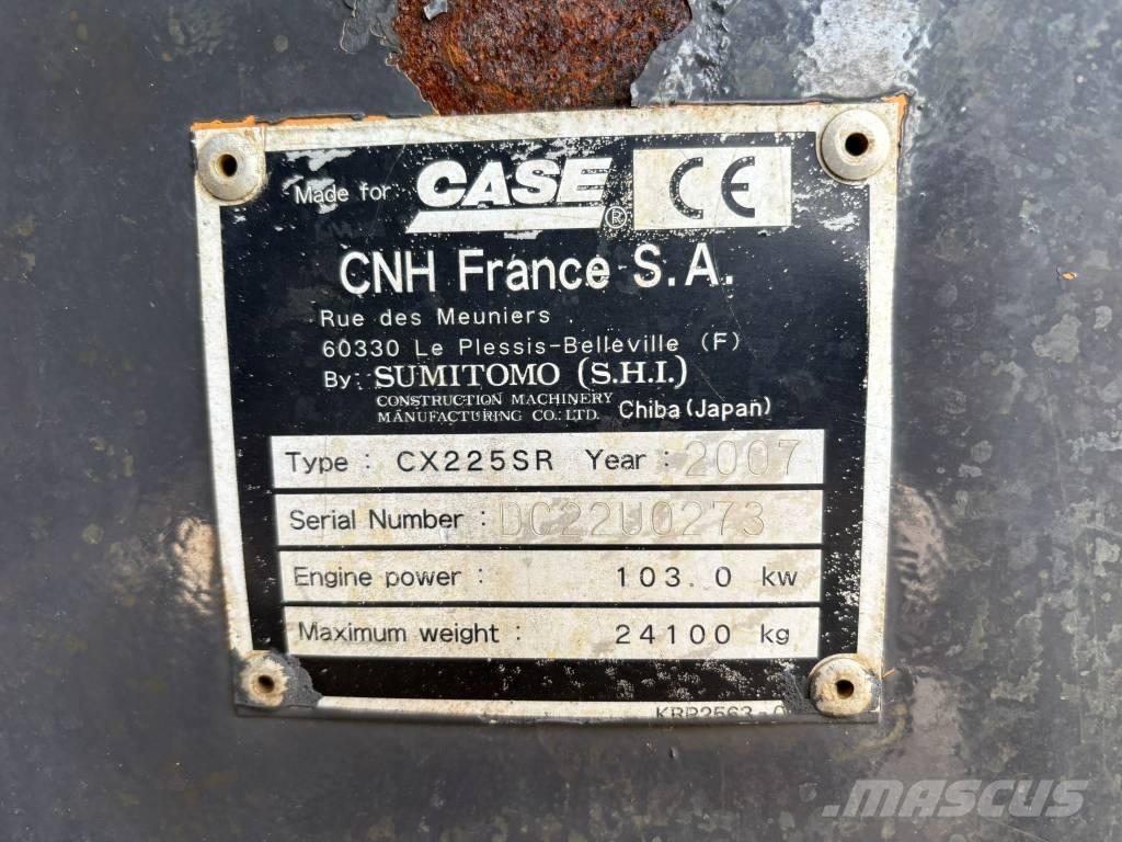 CASE CX 225 SR Escavatori cingolati