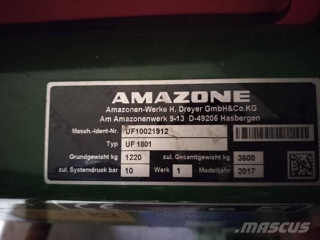 Amazone UF 1801 Irroratori montati