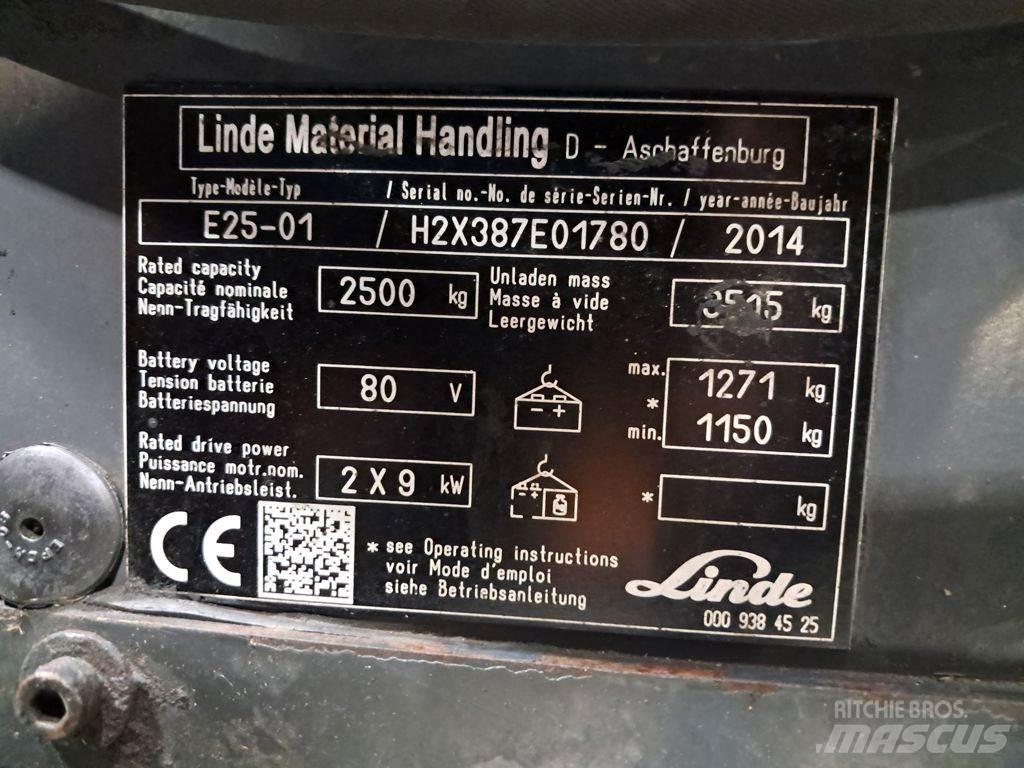 Linde E25-01 Carrelli elevatori elettrici