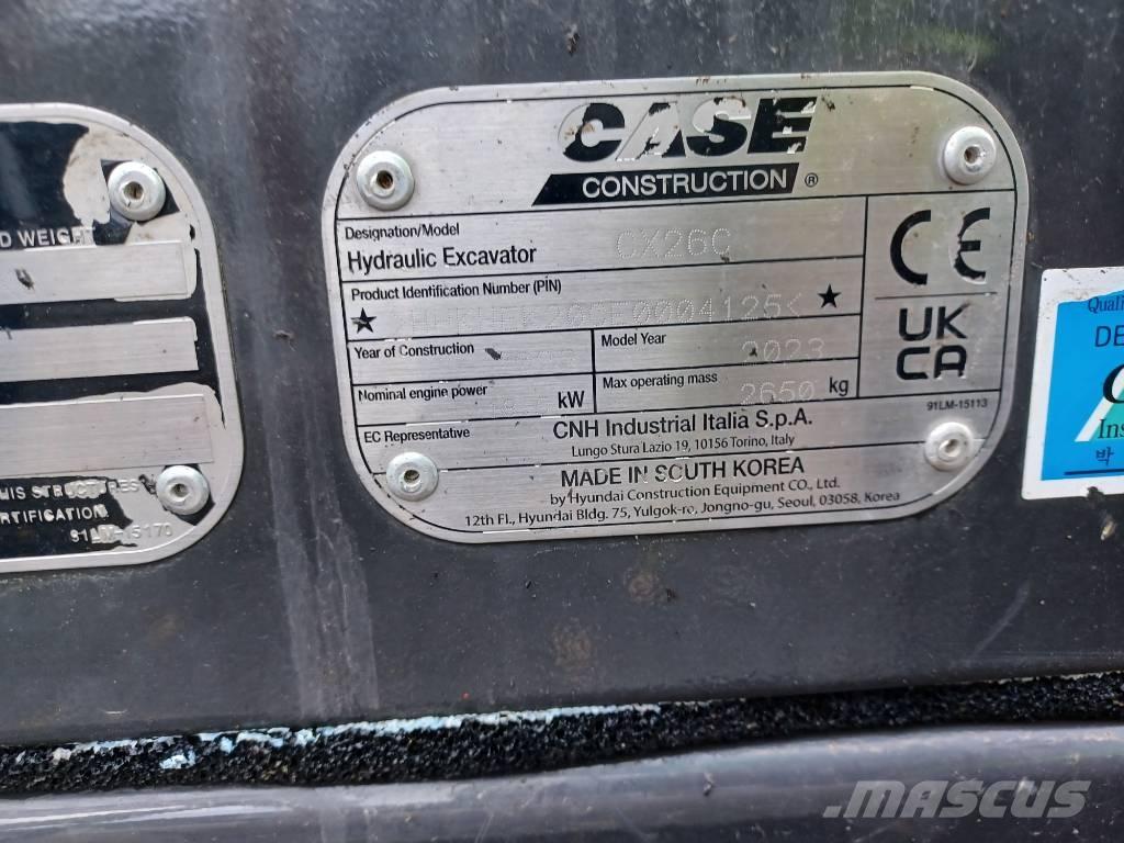 CASE CX 26 C Miniescavatori