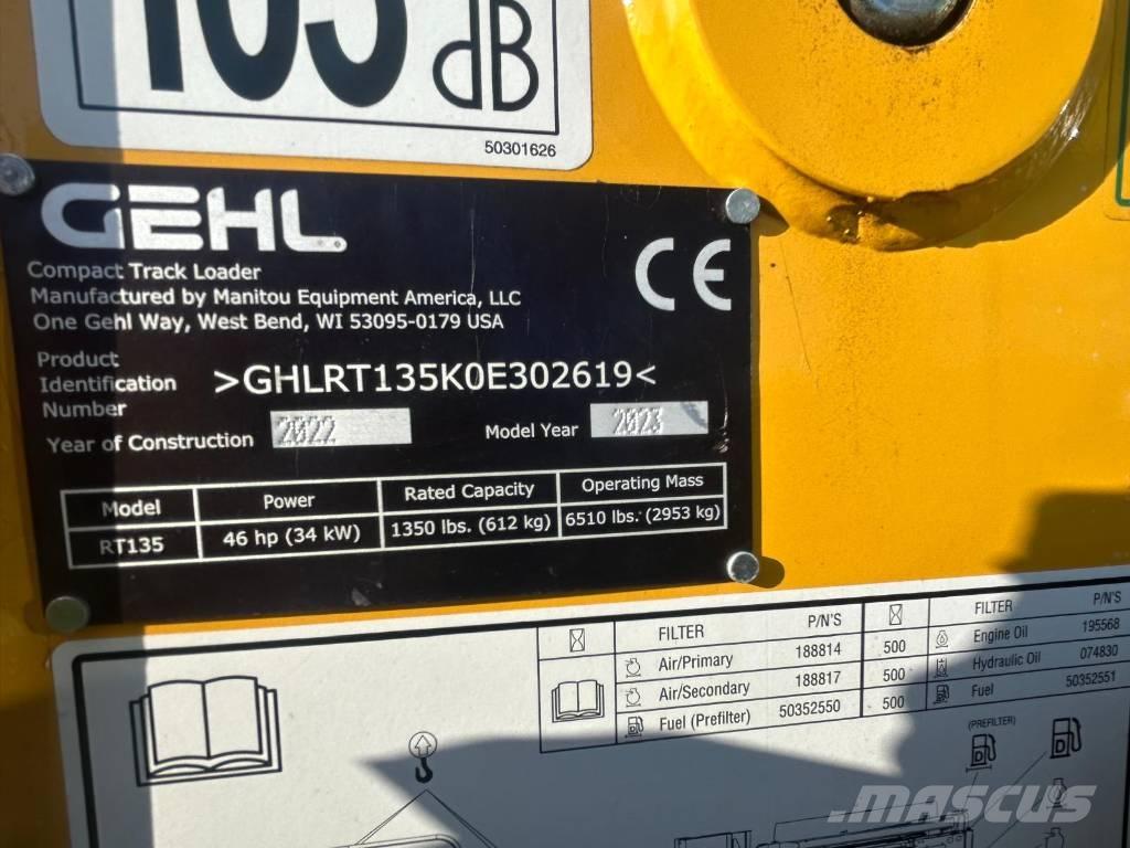 Gehl RT135 Mini Pale Gommate