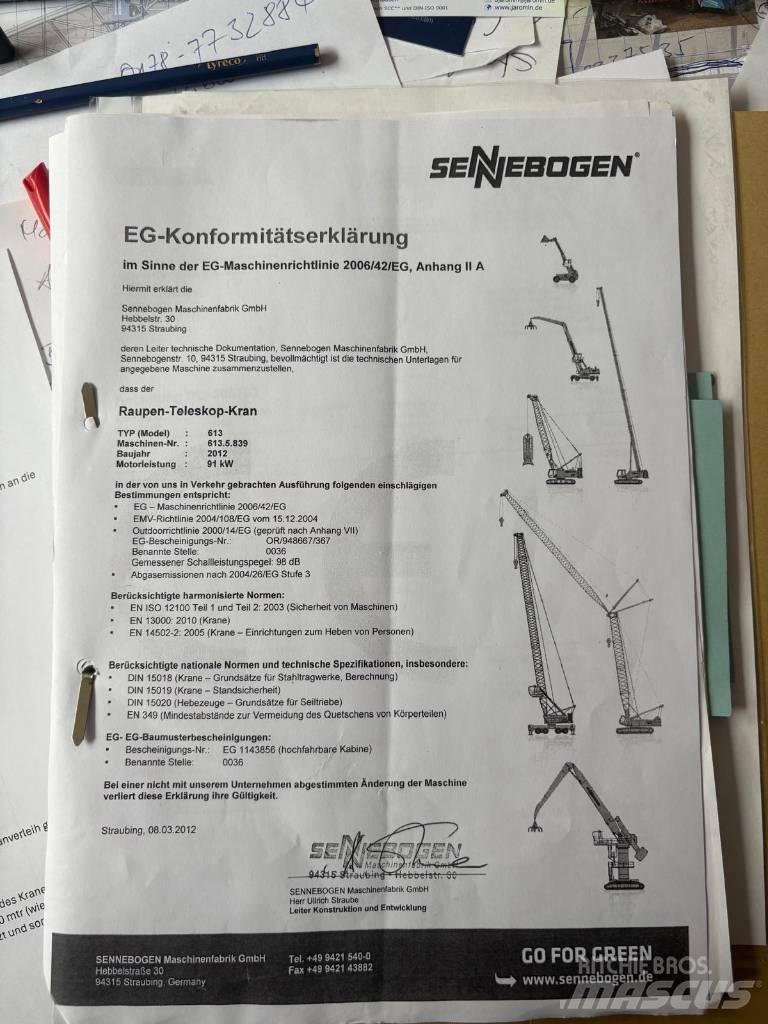 Sennebogen 613 R Gru cingolate